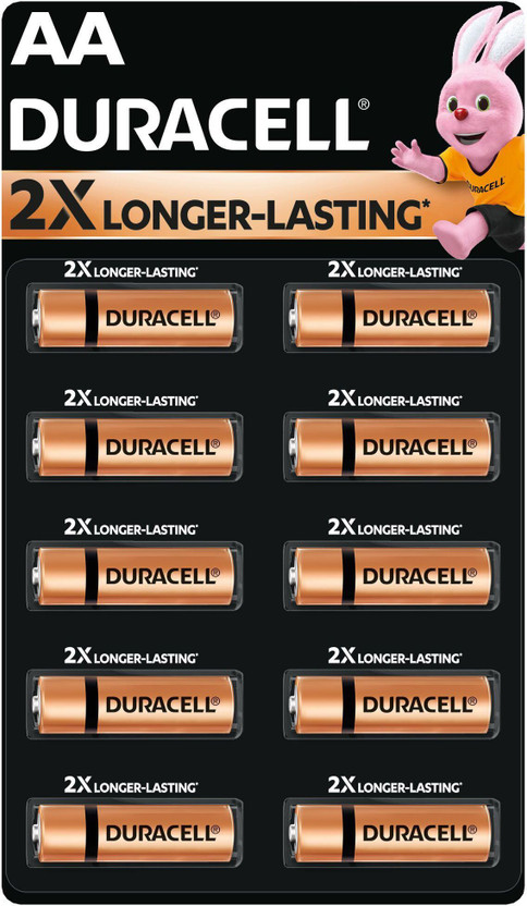DURACELL Alkaline AA, Everyday Devices, Clock, Toy, Remote  Battery(Pack of 10)