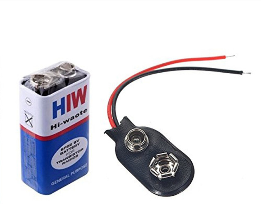 geeta enterprises 9 VOLTS HW with Connector, HI-WATT 100% 9V Long Life  Battery