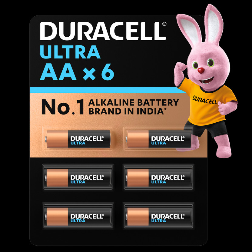 DURACELL DURACELL Ultra AA, High-Drain Devices, Digital Camera, Toy, Electric Toothbrush  Battery(Pack of 6) - Flipkart Deal