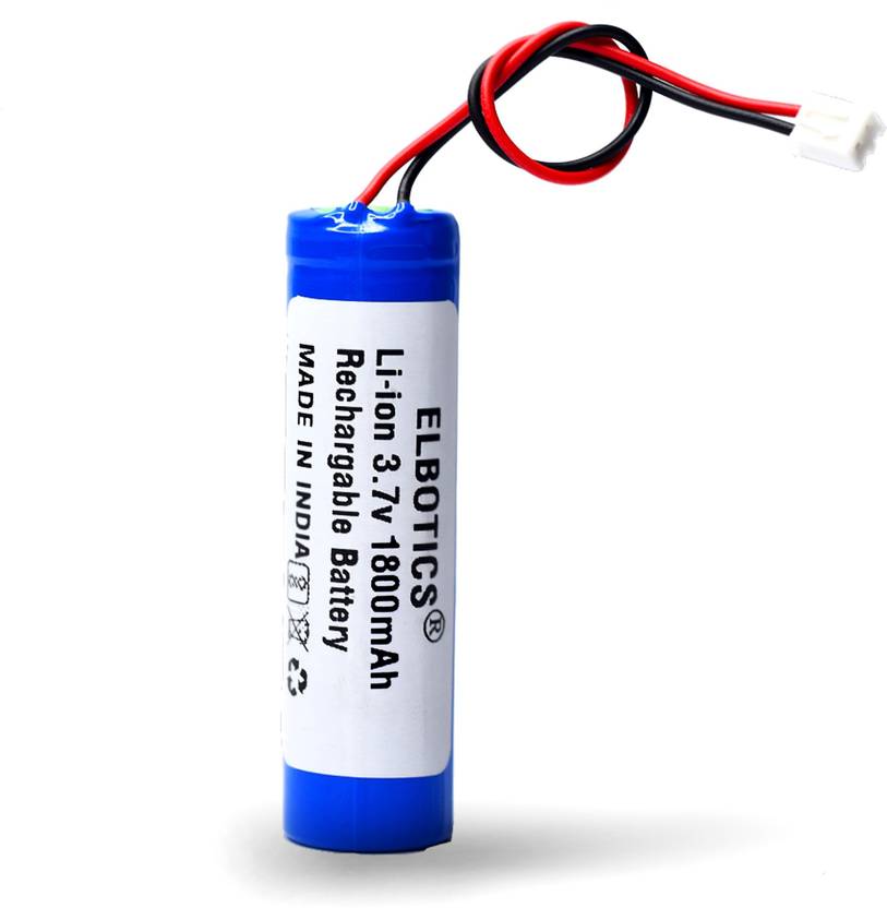 ElectroWorld 3.7V 1800mah (18650) Lithium Ion with JST Connector for