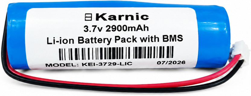 Karnic Karnic KEL-3729-LIC 3.7v 2900mah battery with BMS-JSTM -2.5mm  Battery - Flipkart Deal