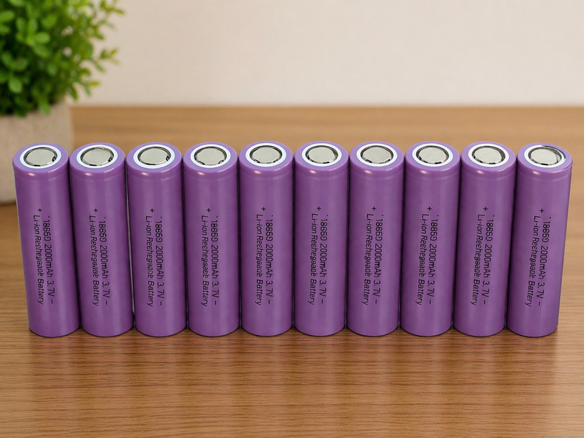 khurafatiLabs 2000mAh 18650 Lithium-Ion Rechargeable  | 3.7V Li-ion Cell  Battery(Pack of 10)