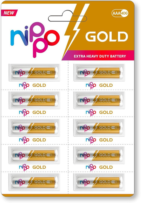 Nippo 4 DG Zinc Carbon AAA  Battery(Pack of 10)