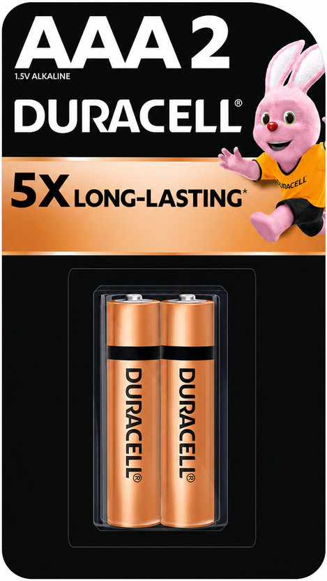DURACELL Alkaline AAA2, Everyday Devices, Clock, Toy, Remote  Battery(Pack of 2)