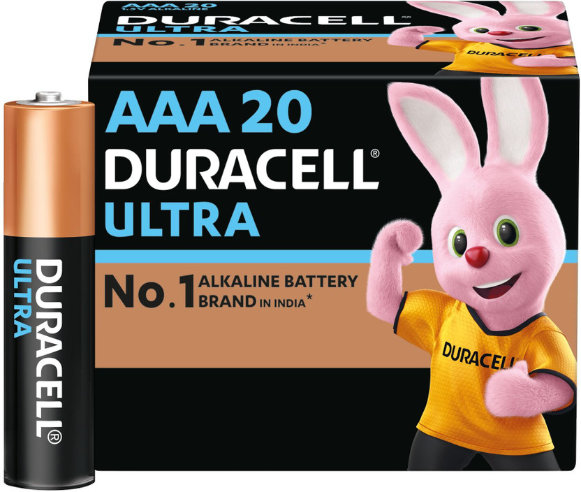 DURACELL Ultra AAA, High-Drain Devices, Digital Camera, Toys, Electric Toothbrush  Battery(Pack of 20)