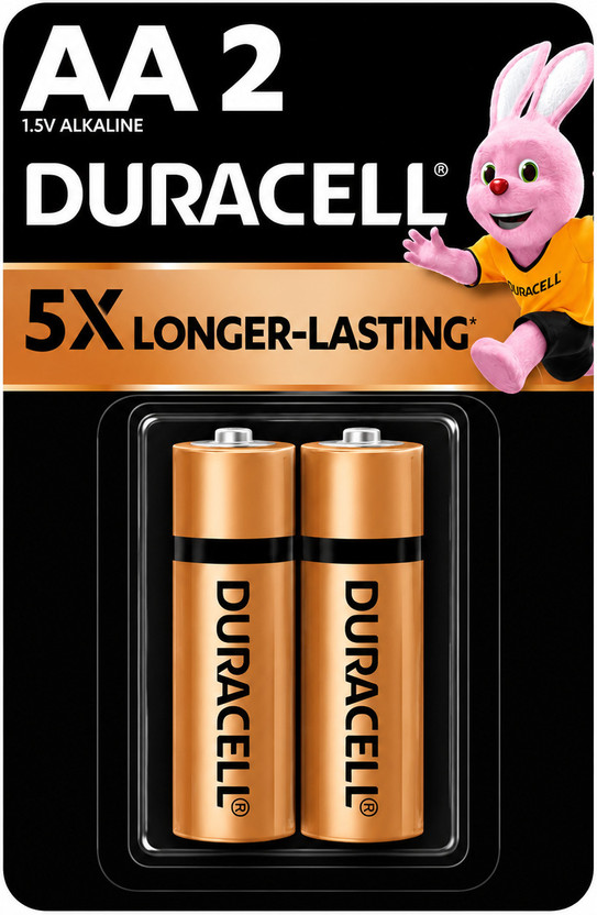 DURACELL Alkaline AA, Everyday Devices, Clock, Toy, Remote  Battery(Pack of 2)