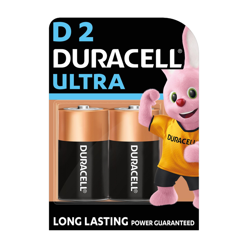 DURACELL Ultra D, High-Drain Devices, Flashlight, Toy, Electric Door Lock  Battery(Pack of 2)