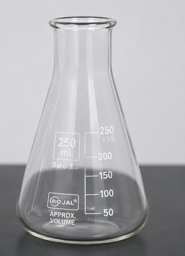 NEET LAB Erlenmeyer Flask(250 ml, Pack of 006)