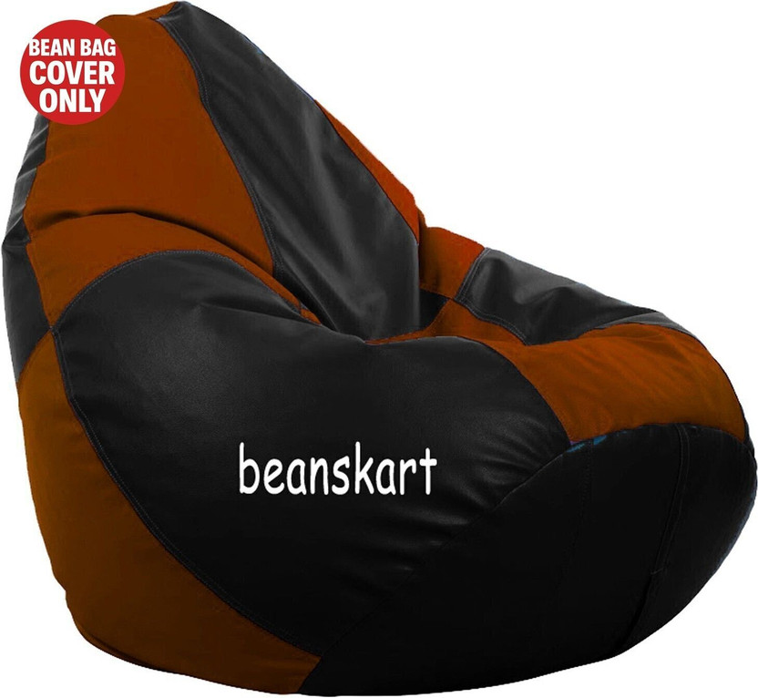 Beanskart XXXL Tear Drop Bean Bag Cover  (Without Beans)(Multicolor)