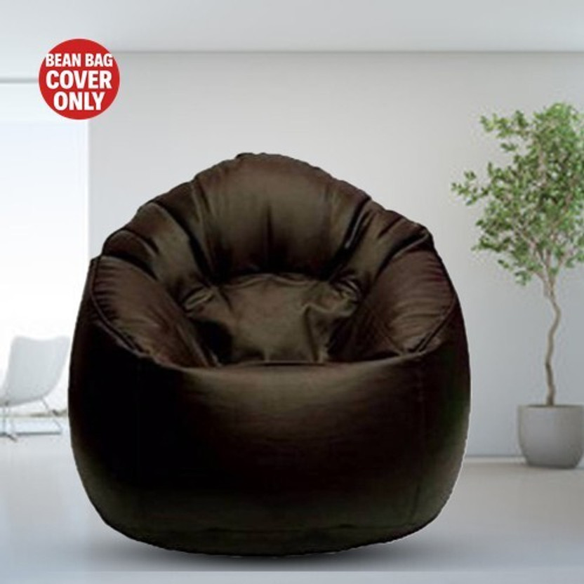 Coaster Shine Jumbo Chair Bean Bag Cover  (Without Beans)(Brown)