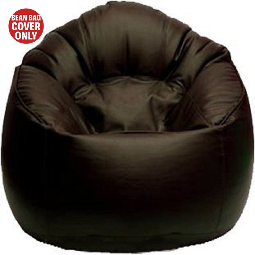 Sultaan XXXL Chair Bean Bag Cover  (Without Beans)(Brown)