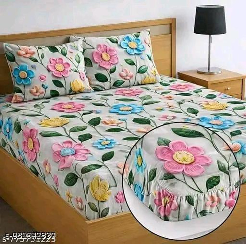 TomCruise Reversible Cotton, Polycotton Double Bed Cover(Multicolor)