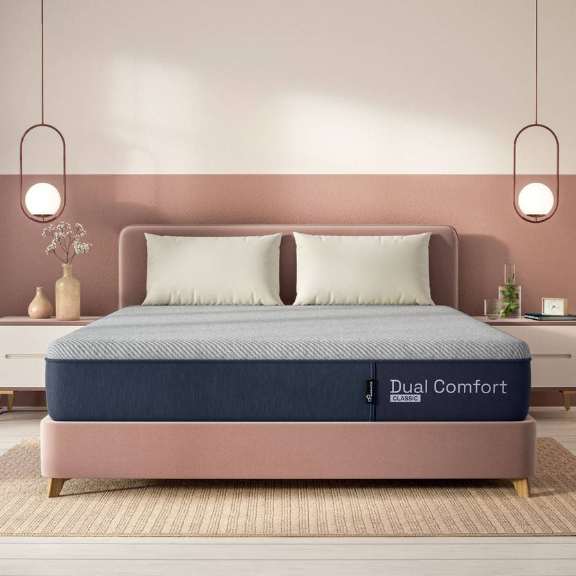 Wakefit Dual Comfort - Reversible Hard & Soft 6 inch King High Resilience (HR) Foam Mattress (L x W: 75 inch x 72 inch)