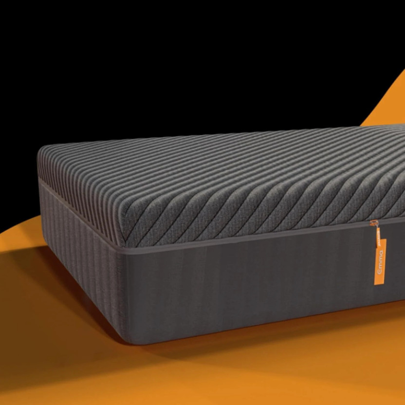 Emma Germany Black Orthopaedic Roll Pack 6 inch Double High Resilience (HR) Foam Mattress(L x W: 72 inch x 48 inch)