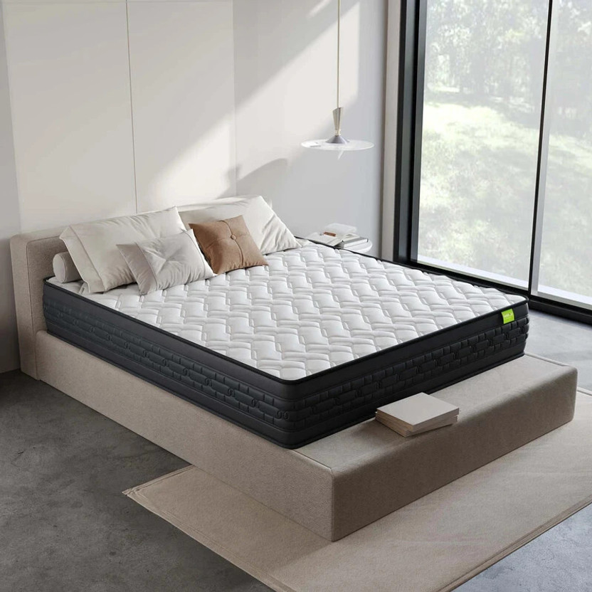 Wakeup India Riserox Luxe Comfort 6 inch Single Pocket Spring Mattress(Vacuum Packed L x W: 72 inch x 42 inch)