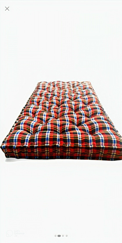 DUROKING HEAVY BORDER 5 inch Double Cotton Mattress(L x W: 72 inch x 48 inch)