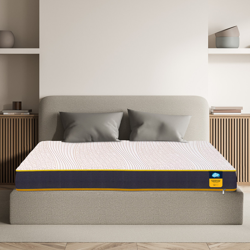 Centuary Reversible, Hard & Soft 5 inch Single High Resilience (HR) Foam Mattress(L x W: 72 inch x 36 inch)