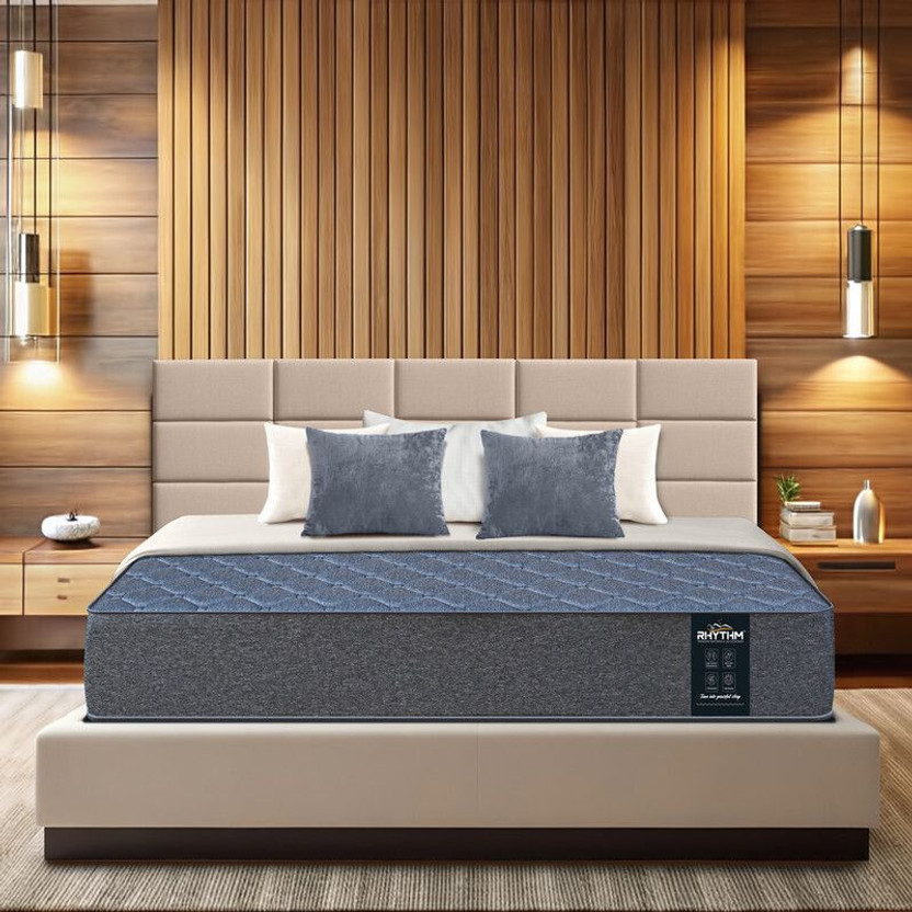 Rhythm BondiRest True Orthopedic Rebonded 5 inch Double Bonded Foam Mattress(L x W: 75 inch x 48 inch)