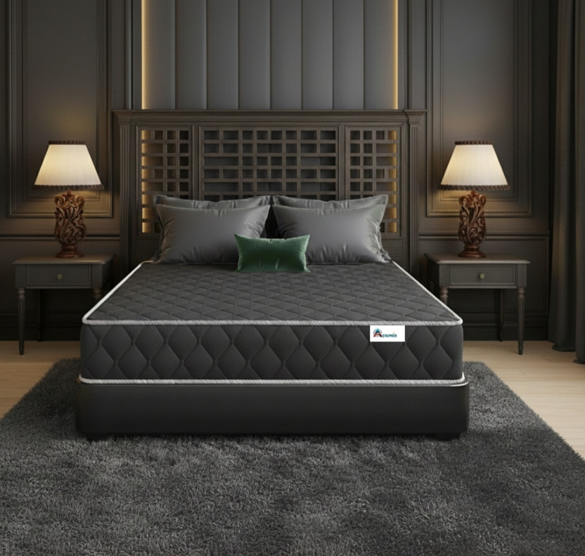 Aeronix Dual Comfort - Hard & Soft 4 inch Single High Resilience (HR) Foam Mattress(L x W: 72 inch x 48 inch)