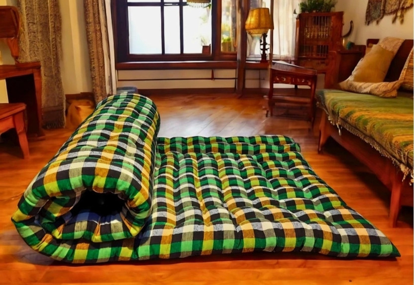 Shree shyam group Diwalii 3 inch King Cotton Mattress(L x W: 72 inch x 48 inch)