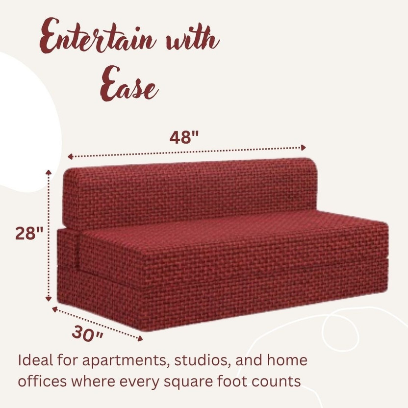 Aeronix Premium Sofa-Mattress 3-in-1 Foldable Bed High-Density Foam Washable Cover 7 inch Double EPE Foam Mattress(L x W: 72 inch x 48 inch)