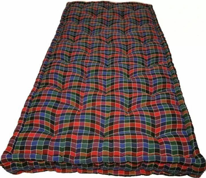 RAJASTHAN HANDLOOM Soft Cotton Multicolour 6X4ft Mattress / Gadda 2 inch King Cotton Mattress(L x W: 72 inch x 36 inch)