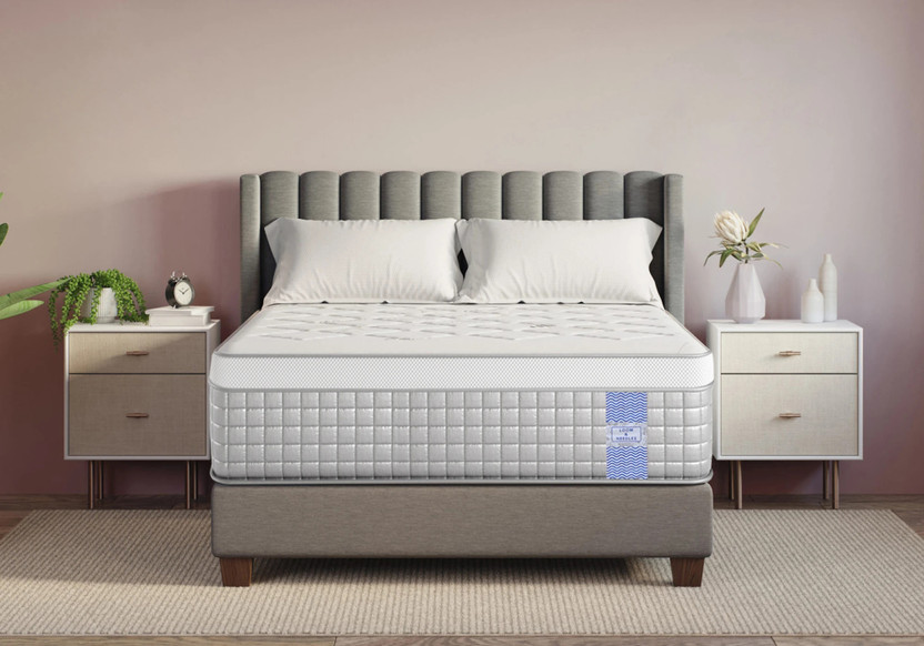 Loom & Needles Gravity Hybrid Euro Top 5 Zoned Zero Partner Disturbance & 7 Layered Foam 6 inch Single Pocket Spring Mattress(L x W: 72 inch x 36 inch)