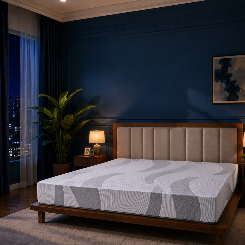 Hypnos Hybrid Eco-Friendly Materials, Breathable Soft Knitted Fabric, Cooling Latex 5 inch Single Latex Foam Mattress(L x W: 72 inch x 36 inch)