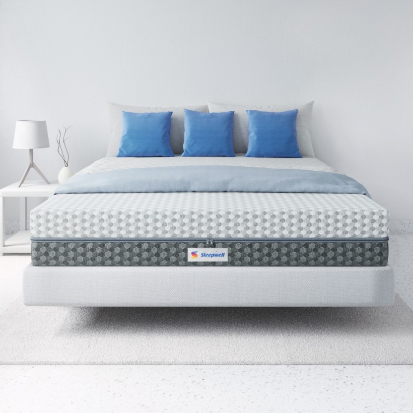 Sleepwell Ortho PRO Spring- Impressions Memory Foam Mattress With ...