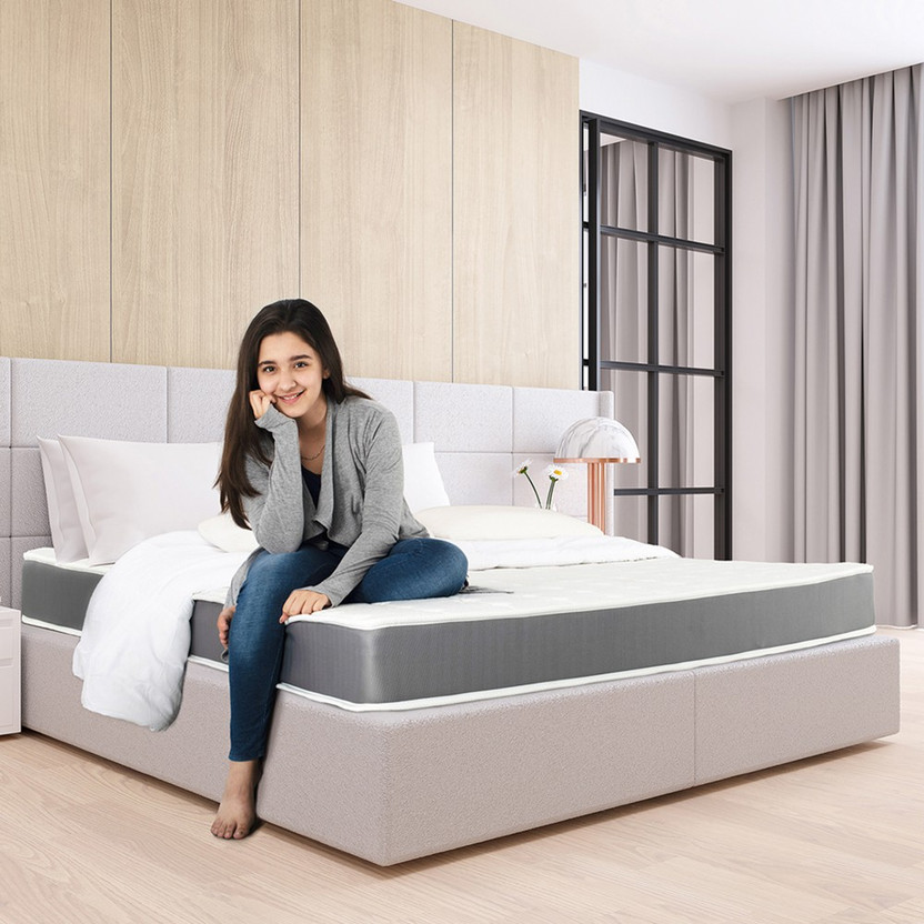 WhiteBerry Resiliya Ortho Mattress with Pressure Relieving 3Zone BackRest Technology,75X72X 6 inch King Memory Foam Mattress(L x W: 75 inch x 72 inch)