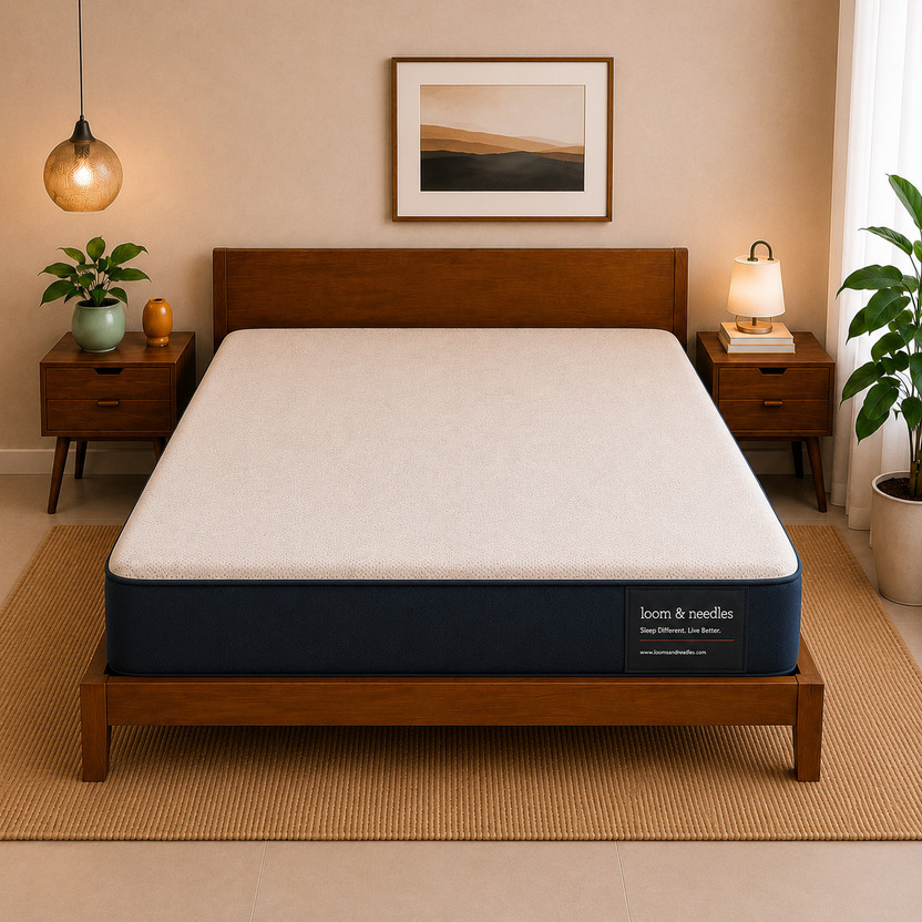 Loom & Needles Orthopedic Hard & Soft Dual Comfort Flip Reversible 4 inch Single High Resilience (HR) Foam Mattress(L x W: 78 inch x 36 inch)