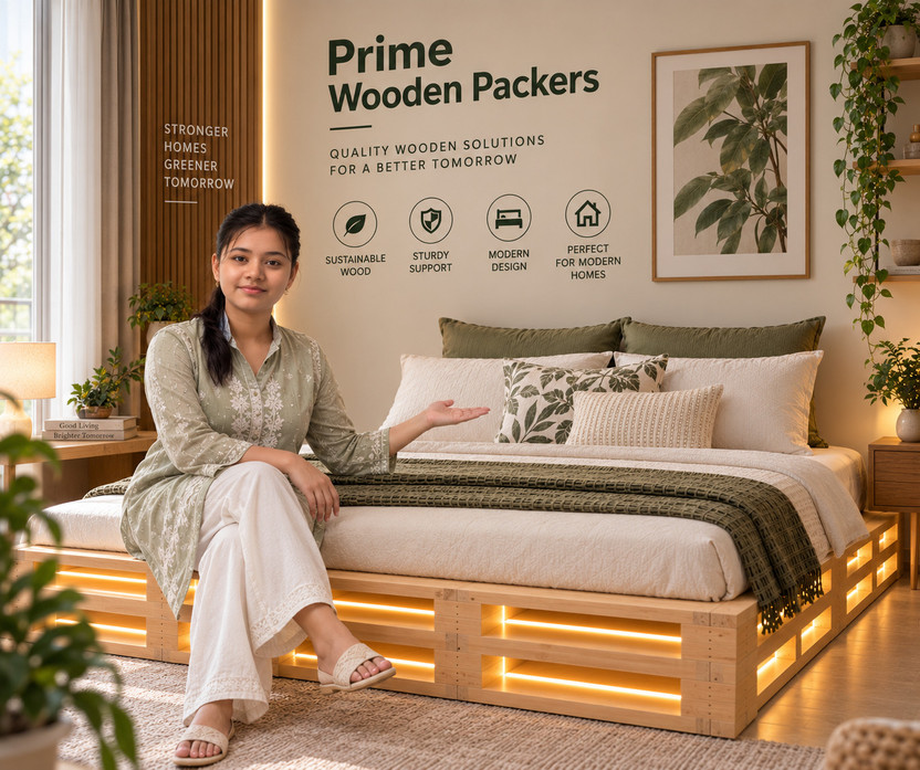 Prime Prime Wooden Packers Beautiful Platform Bed Frame Engineered Wood Single Bed, 183 cm x 122 cm (6.0 ft x 4.0 ft)(Finish Color - Natural Plywood, Delivery Condition - DIY(Do-It-Yourself)) - Flipkart Deal