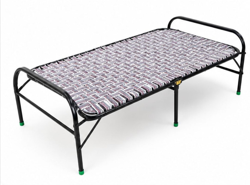 KRIDAY KRIDAY ENTERPRISES Metal Double Bed, 198.12 cm x 152.4 cm (6.5 ft x 5.0 ft)(Finish Color - Multicolor, Delivery Condition - Pre-assembled) - Flipkart Deal