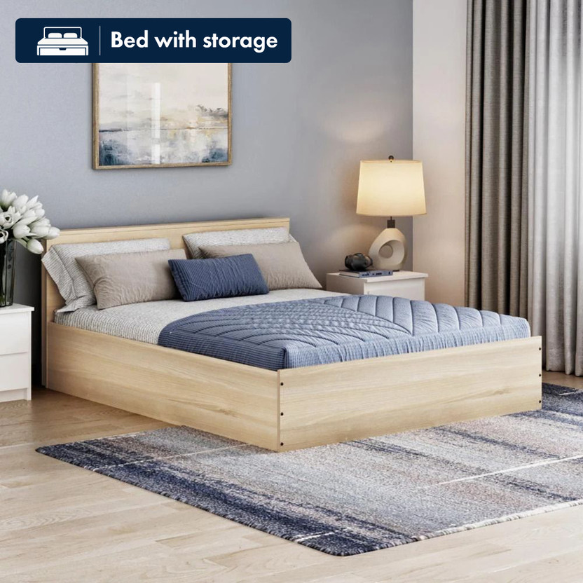 Wakefit Wakefit Taurus Engineered Wood Queen Box Bed, 217 cm x 158.4 cm (7.12 ft x 5.2 ft)(Finish Color - Mouldou Acacia, Delivery Condition - Knock Down) - Flipkart Deal