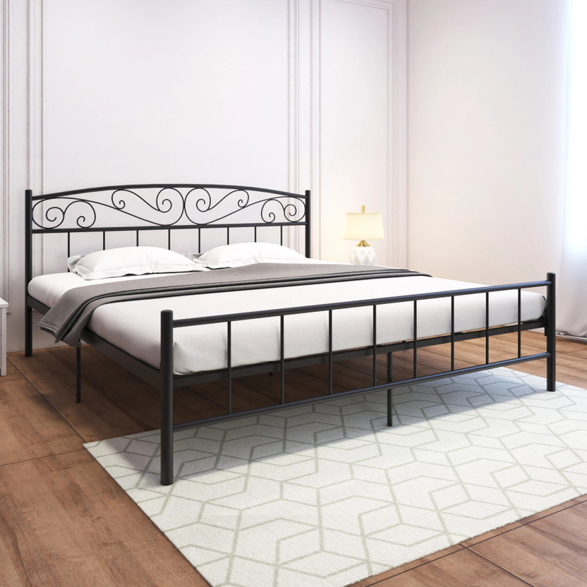 homdec homdec Antlia Metal King Bed, 205 cm x 190 cm (6.73 ft x 6.23 ft)(Finish Color - Black, Delivery Condition - DIY(Do-It-Yourself)) - Flipkart Deal