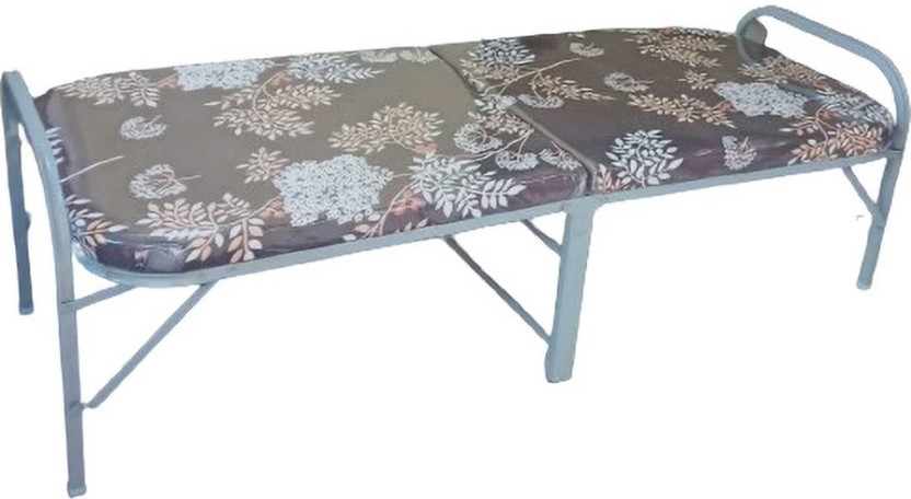 Metrobed Folding bed Metal Single Bed, 75 cm x 70 cm (2.46 ft x 2.3 ft)(Finish Color - Multiples color,  (Mattress Included), Delivery Condition - Knock Down)