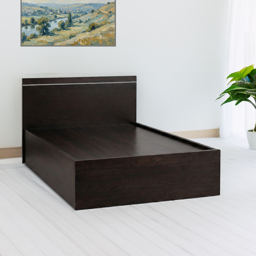Delite Kom Jazz Single Bed | with Box Storage | Assembly Included | Engineered Wood Single Box Bed, 194.5 cm x 93.4 cm (6.38 ft x 3.06 ft)(Finish Color - Flowery Wenge, Delivery Condition - Knock Down)