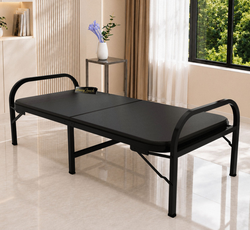 HoneyTouch HoneyTouch Atlas Folding Bed Single with Mattress | No Assembly Required | Metal Single Bed, 183 cm x 76 cm (6.0 ft x 2.49 ft)(Finish Color - Essential,  (Mattress Included), Delivery Condition - Pre-assembled) - Flipkart Deal