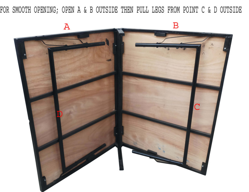 HKAASHI MODERN FOLDABLE Metal Double Bed, 190 cm x 120 cm (6.23 ft x 3.94 ft)(Finish Color - BLACK, Delivery Condition - Pre-assembled)