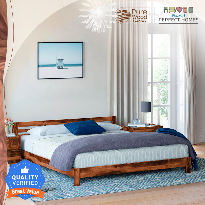 Flipkart Perfect Homes Sheesham Solid Wood(Finish Color - Provincial Teak, Delivery Condition - DIY(Do-It-Yourself))