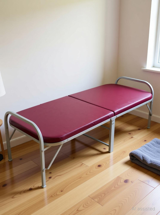HUMZU Krt folding bed Metal Single Bed, 40 cm x 60 cm (1.31 ft x 1.97 ft)(Finish Color - (multiple colors), Delivery Condition - DIY(Do-It-Yourself))