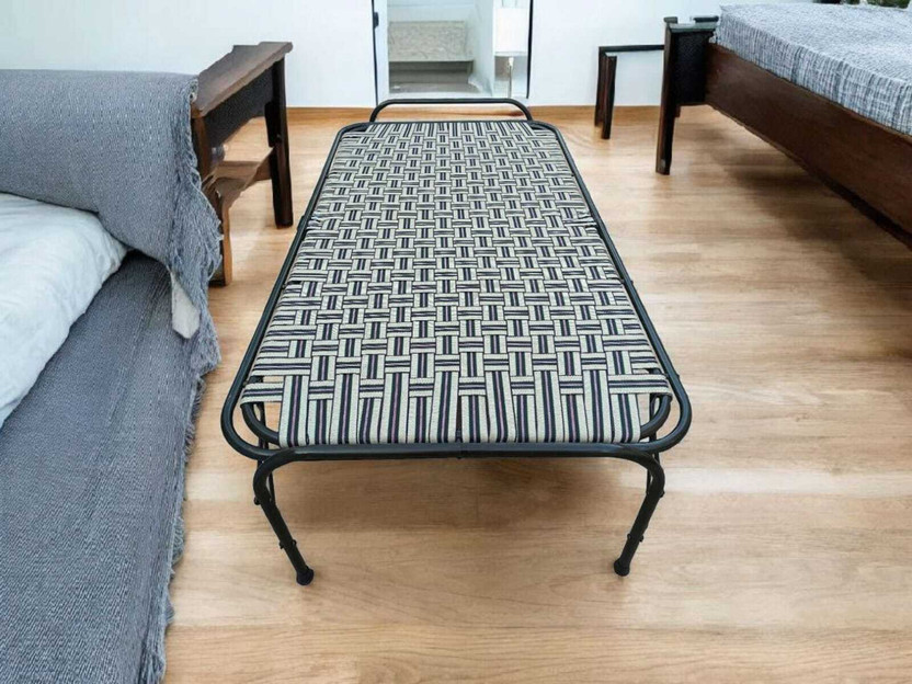 BCF Bamboo Craft Metal Double Bed, 35 cm x 91 cm (1.15 ft x 2.99 ft)(Finish Color - MULTICOLOR Double Pipe 3x6 Feet Size, Delivery Condition - Pre-assembled)