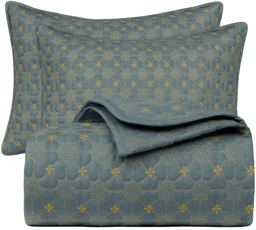 BSB HOME Cotton Double King Sized Bedding Set(Beige, 1 King Size Bedcover & 2 Pillow Covers)