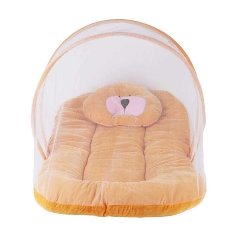 PCT Velvet Baby Bed Sized Bedding Set(Brown, 1)