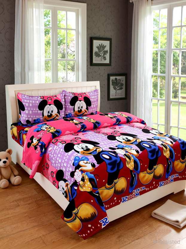 CECARO CECARO Polyester, Cotton Queen Sized Bedding Set(1 Bedding Bedsheet, One Bedsheet With Two Pillow Covers) - Flipkart Deal