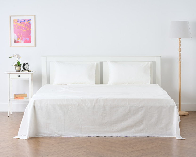 KITESCREATIONS KITESCREATIONS Cotton King Sized Bedding Set(Half White, 1 Bed Spread, 2 Pillow Cover) - Flipkart Deal