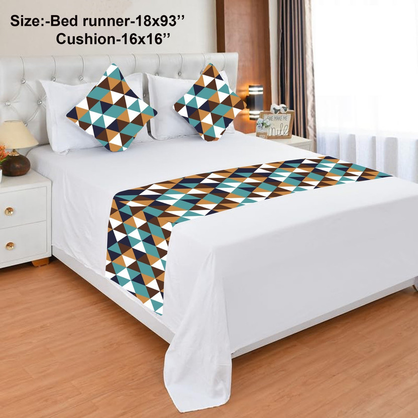 Flipkart A CUBE LUXURY SOLUTIONS Velvet, Jacquard King Sized Bedding Set(Multicolor, 2 Cushion Cover, 1 Bed Runner) - Flipkart Deal