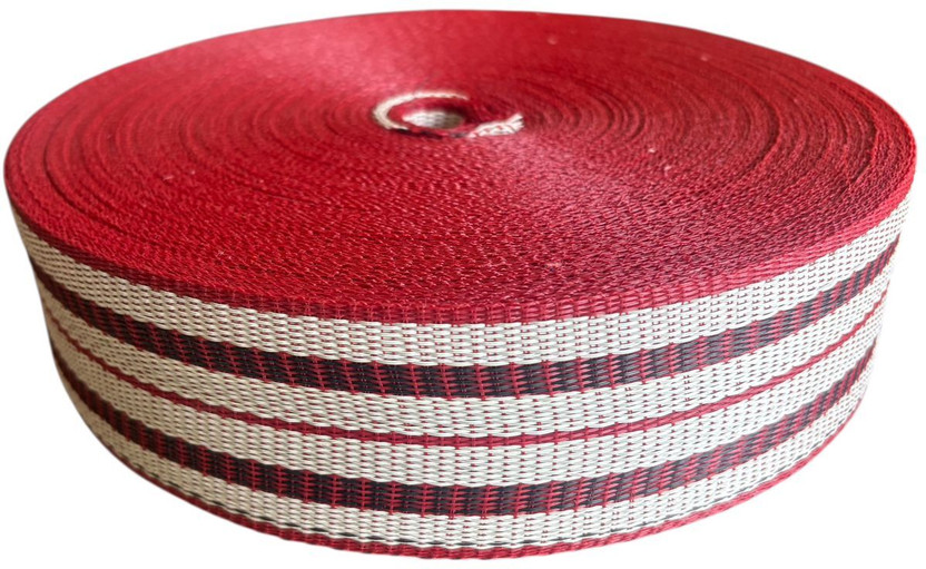 HB LIVING Cotton Single Sized Bedding Set(Red, Plastic Niwar Roll for Charpai & Folding Bed)