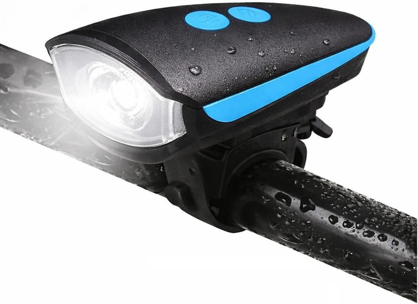 M MOD CON Rechargeable Bike Horn And Super Bright 250 Lumen Light 3 Modes Bell(Multicolor)