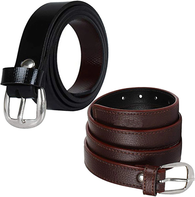 LOOPA Women Casual Black, Brown Synthetic Belt